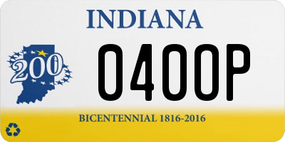 IN license plate 040OP