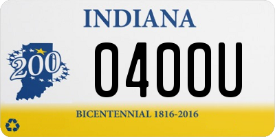 IN license plate 040OU
