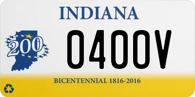 IN license plate 040OV