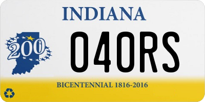 IN license plate 040RS