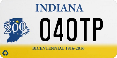 IN license plate 040TP