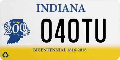 IN license plate 040TU