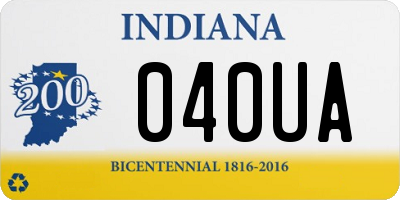 IN license plate 040UA