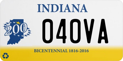 IN license plate 040VA