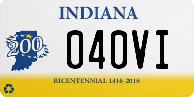 IN license plate 040VI