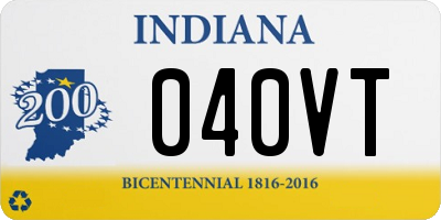 IN license plate 040VT