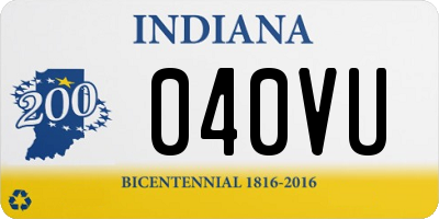 IN license plate 040VU