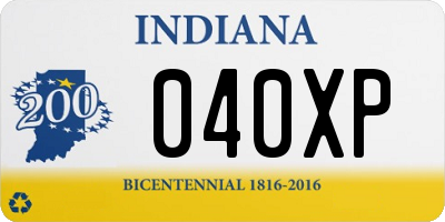 IN license plate 040XP