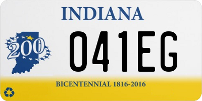 IN license plate 041EG