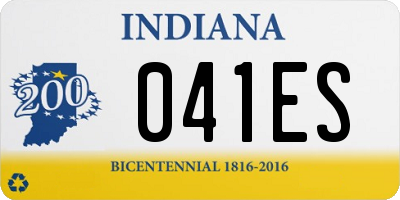 IN license plate 041ES