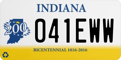 IN license plate 041EWW