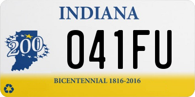 IN license plate 041FU