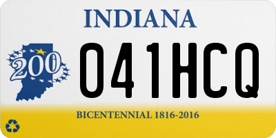IN license plate 041HCQ