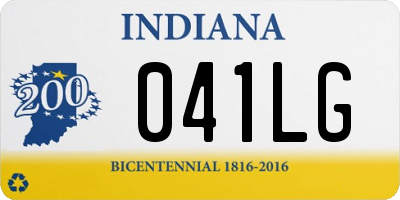 IN license plate 041LG