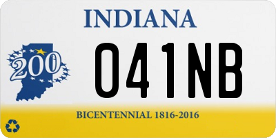 IN license plate 041NB