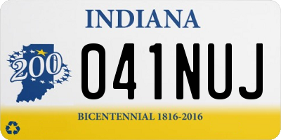 IN license plate 041NUJ