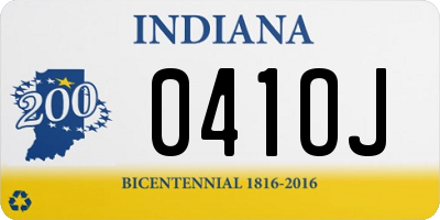 IN license plate 041OJ