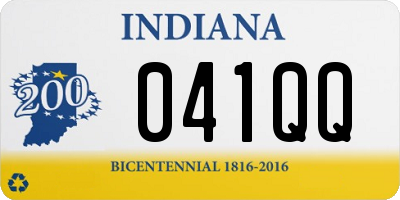 IN license plate 041QQ