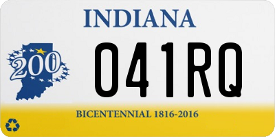 IN license plate 041RQ