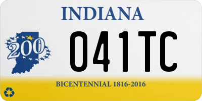 IN license plate 041TC