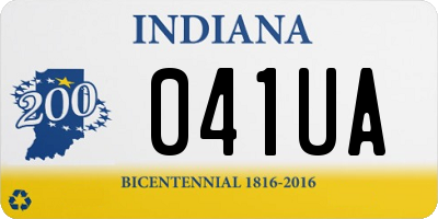 IN license plate 041UA