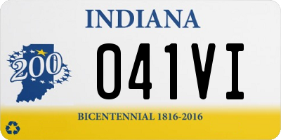 IN license plate 041VI