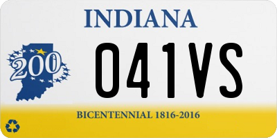 IN license plate 041VS