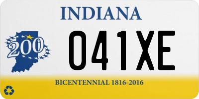 IN license plate 041XE