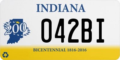 IN license plate 042BI