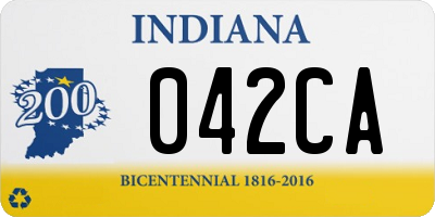 IN license plate 042CA