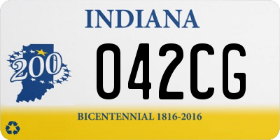 IN license plate 042CG