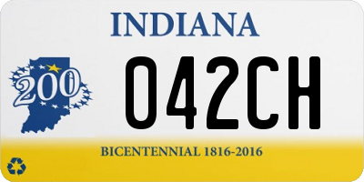 IN license plate 042CH