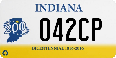 IN license plate 042CP