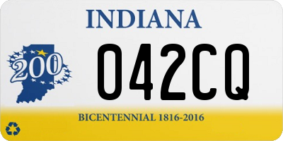 IN license plate 042CQ