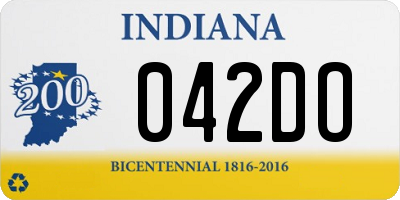 IN license plate 042DO