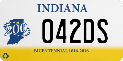 IN license plate 042DS