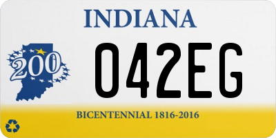 IN license plate 042EG