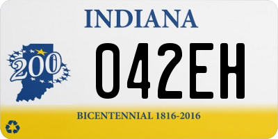 IN license plate 042EH