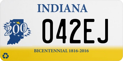IN license plate 042EJ