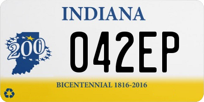 IN license plate 042EP