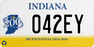 IN license plate 042EY