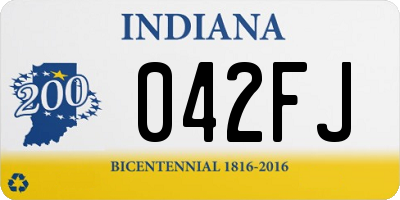 IN license plate 042FJ