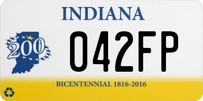 IN license plate 042FP