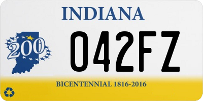 IN license plate 042FZ