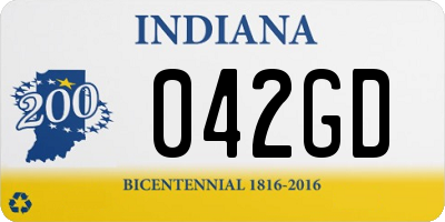 IN license plate 042GD