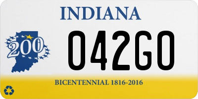 IN license plate 042GO