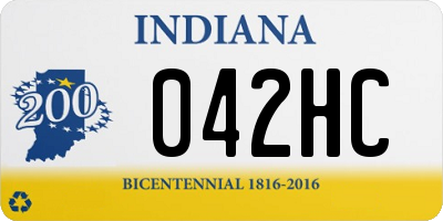 IN license plate 042HC