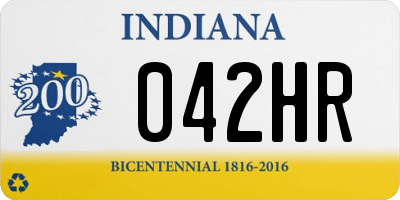 IN license plate 042HR