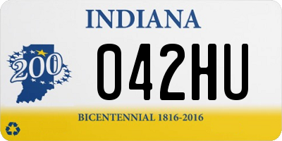 IN license plate 042HU