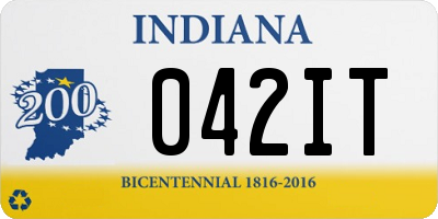 IN license plate 042IT